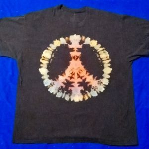 Reverse tie dye tee shirt